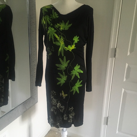 Fuzzy Dresses & Skirts - Fuzzy long sleeve body con dress